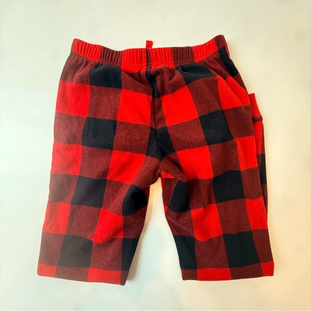 Old Navy BUNDLE Red Buffalo Check Flannel Jogger Pants Girls L & Shorts Womens S